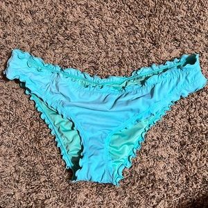 Blue bikini bottoms
